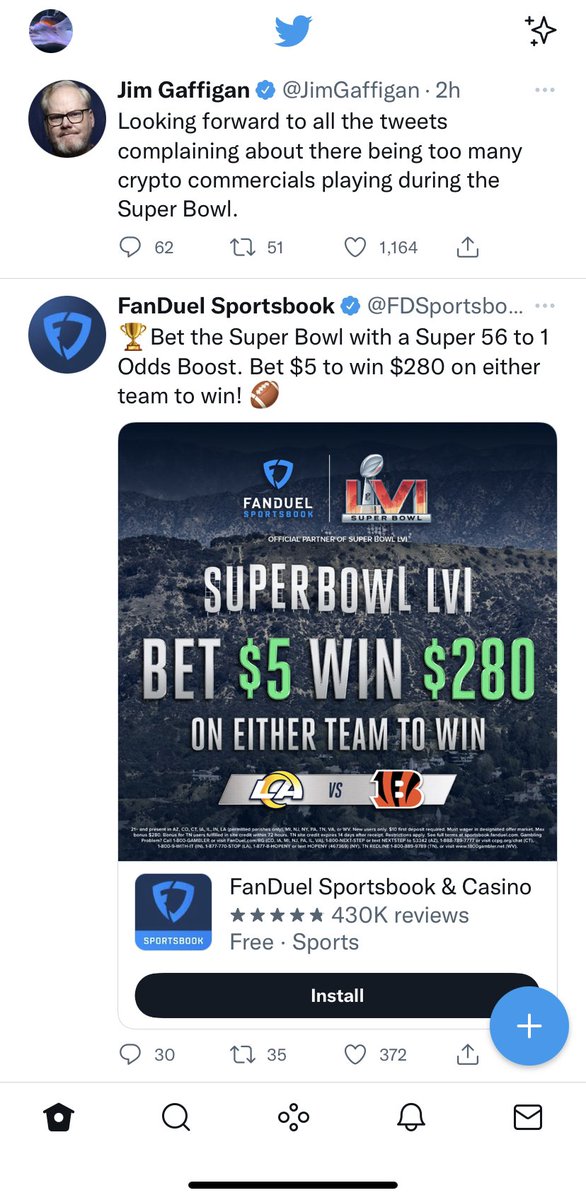 pickle_omelette's tweet photo. @ryanvang @JimGaffigan Interesting. Using it on me trying to get me into online gambling. https://t.co/Hgp1DjAtbU
