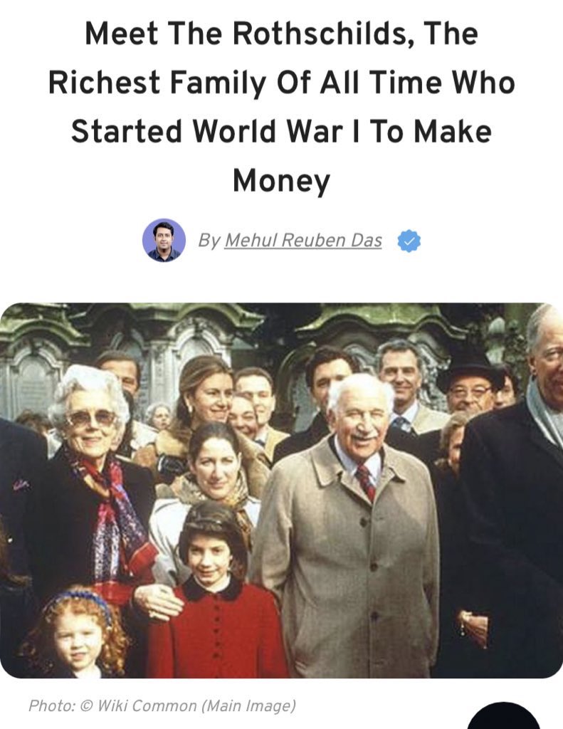 ave_trader's tweet photo. คนที่รวยสุดในโลกไม่ใช่ Elon Musk หรือ Jeff Bezos แต่เป็น Rothschild ตระกูลที่รวยที่สุดในโลกแต่คนไม่รู้จัก รวยกว่า Elon 10 เท่า ตระกูลนี้ทำทุกอย่าง อสังหา พลังงาน เหมือง ไวน์ แต่เด่นด้านการเงิน นี้มีทั้งธนาคาร และบริการการเงินครบวงจร ยิ่งใหญ่มากในยุโรป+ลามไปทั่วโลก https://t.co/fdERzX8Wyo