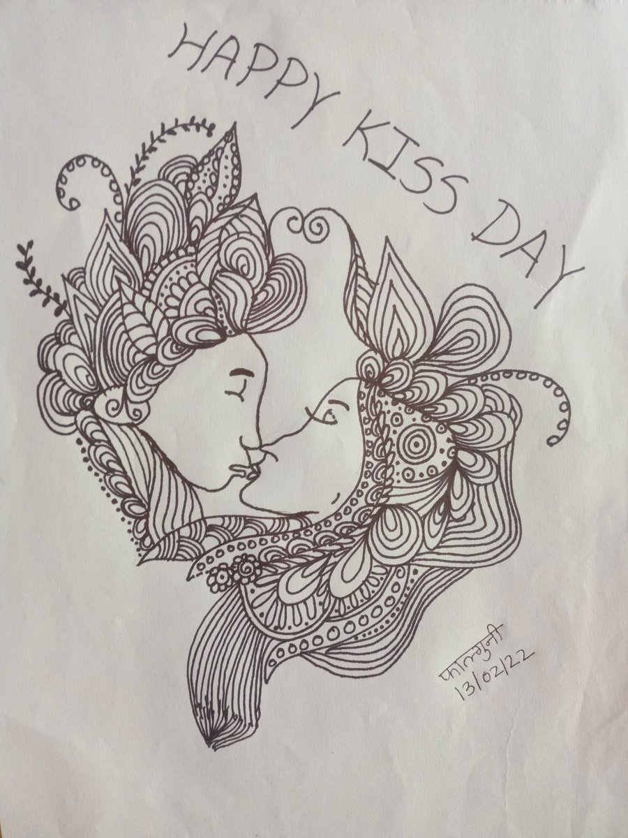 'God created kisses so that we could express our love to the ones who have won our hearts.

Let there be love and kisses everywhere.'💫💋

💫💋💫💋💫💋💫💋💫💋💫

#sundayvibes
#mandaladrawing
#MyArtwork
#ArtistOnTwitter
#artistsontwitter #art
#happykissday 
#KissDay #kissday2022