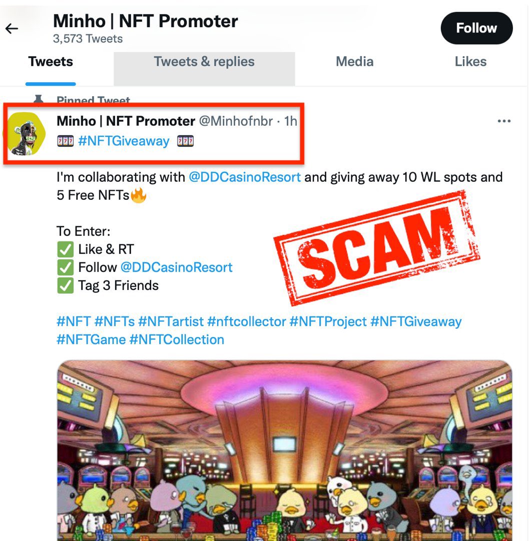 RugPullAlert24's tweet photo. 🚨SCAM ALERT!!! SCAM ALERT!!! SCAM ALERT!!!🚨

@Minhofnbr promotes end up being scams or rug pull!!! https://t.co/CepifDq1O3