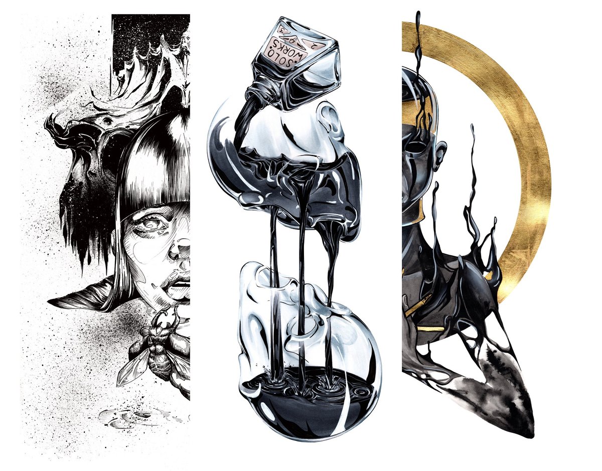 StanSolo9's tweet photo. In case you are addicted to ink and analog illustration techniques, make sure to check my NFT collection - the BLACK INK ORDER here https://t.co/KMKUMWbPvq it is the only way to own the originals
#illustration #ink #addict #inkfetish #blackink #24k #24kgold #NFT #NFTartists https://t.co/dFDR1nJS27