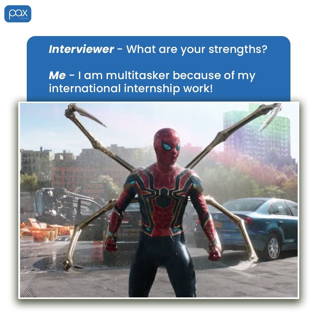 PAXEdutainment's tweet photo. The perks of interning internationally with PAX 💫🌍
_______________
#multitasker #paxmeme #confidenceboost #paxinterns #abroadinternship #paxcommunity #internationalinternship #workabroad #internship2022 #mauritiusinternship  #foreigninternship #justPAXthings #paxedutainment https://t.co/1dIaNftm7W