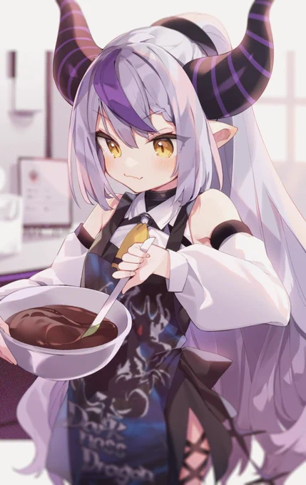 「吾輩、お菓子作るのが一番得意だ」 #Laplus_Artdesu 