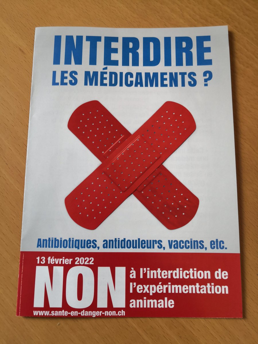 Dernier jour pour voter : de 10h à 12h dans votre local de vote. Un grand non pour ne pas Affaiblir la recherche et la santé publique. #SantéEnDangerNON #CHVote #ExpérimentationAnimale #Suisse