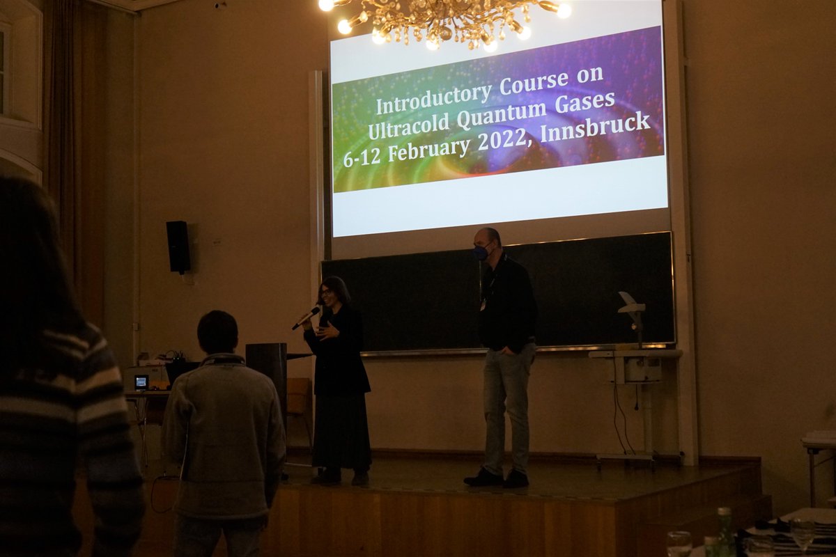 FerlainoGroup's tweet image. Our Winter school on #ultracold Atoms at Innsbruck @iqoqi @uniinnsbruck! It really happened 🤞 So crazy awesome to be in 3D again, Thanks to everyone who contributed to make the event so special! More than 150 participants divided into 2 groups, great lecturers, and a lot of fun