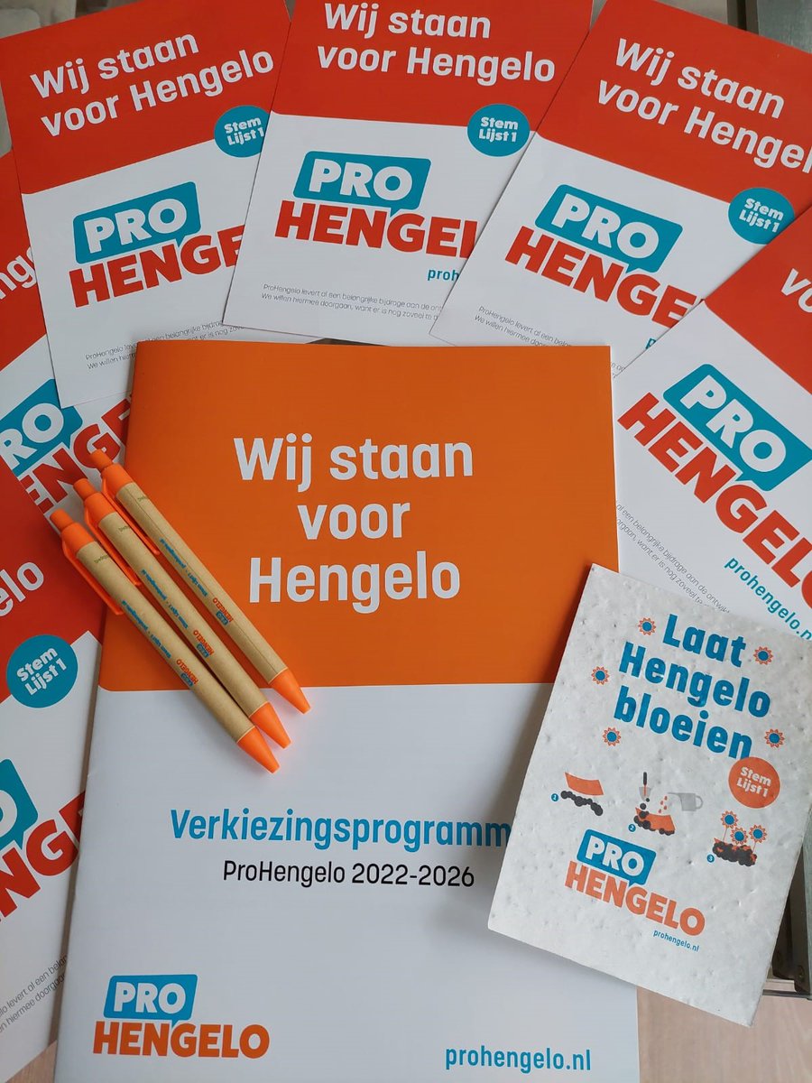 BGvanWakeren's tweet photo. De campagne kan van start. Stem Lijst 1. Pro Hengelo. https://t.co/Hs8G7l3S1U