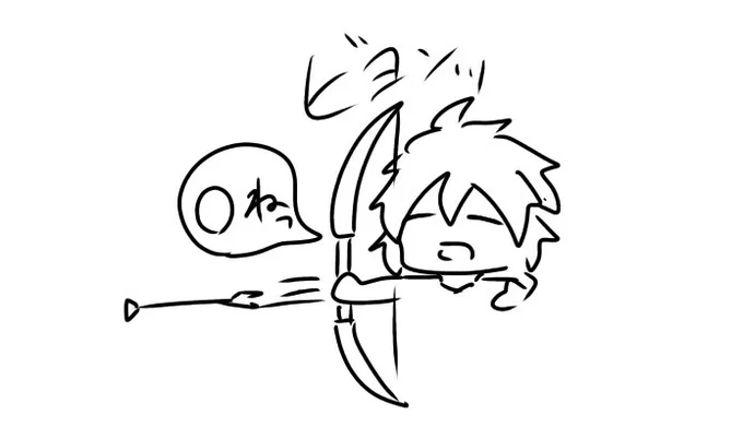 弓持って本性現れる騎士くん 
