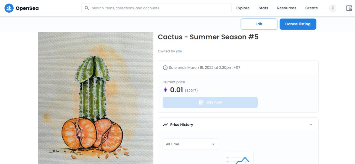 GarviGallery's tweet photo. What's up garvis
Check our new summer cactus in @opensea
Hit the link and grab it fast 🌵

https://t.co/XXQsxTZSQf

#NFT #NFTCommmunity 
#NFTartists 
#NFTProject https://t.co/1m29EAAoMo