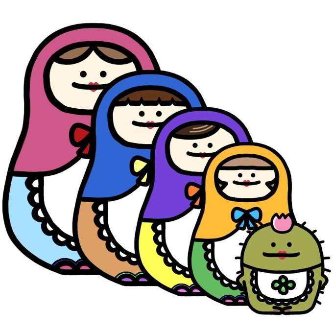 マトリョーシカのtwitterイラスト検索結果