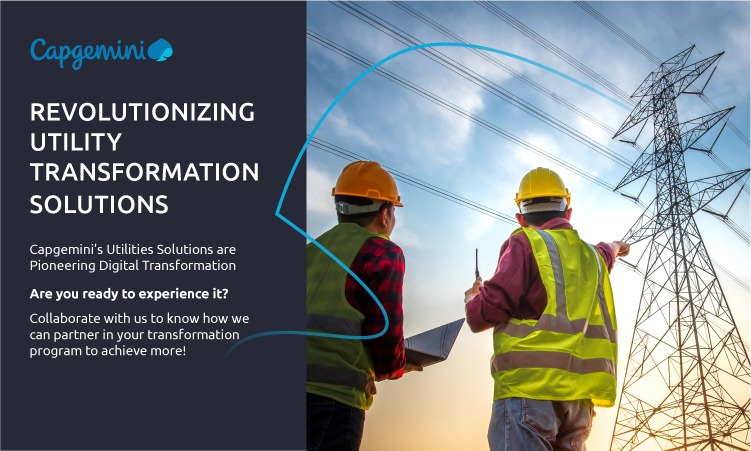 CapgeminiIndia's tweet photo. Capgemini India’s Utilities innovative solutions help clients take a holistic approach to #energytransformations. Explore the countless benefits your business stands to gain by partnering with us.
Visit https://t.co/Ws1JJFZ4Sr to know more about our solutions and get a live demo. https://t.co/Hpr1A4swUB