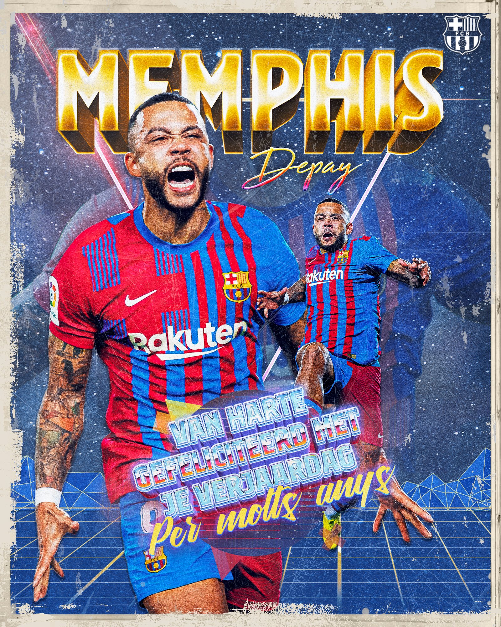 Happy Birthday yang ke-28 tahun Memphis Depay 