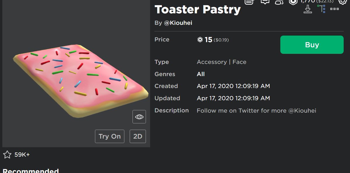 MrFBIAgent1's tweet photo. Yooo @KreekCraft  do you by chance have this roblox item in your inventory https://t.co/DgKy7YJAk9