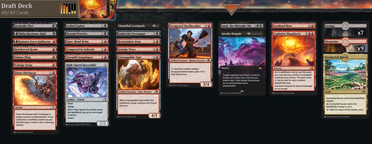 Samsoni1MTG's tweet photo. Did a bunch of drafts tonight and did Really well with two of my 7 wins being from getting some insane pulls/passes TY everyone for stopping bye and saying hi I sent the love over to @Ahh_Deano
#CarnageMagic @arenacraftpod @fireshoes https://t.co/oSuvG8818X