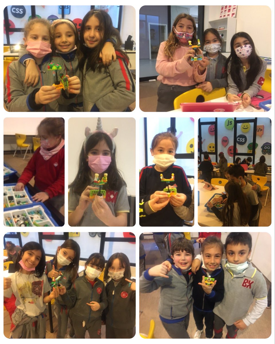 Bu hafta Kodlama ve Robotik dersimizde 2. Sınıflarla çark sistemini kullanarak dönme dolap yaptık.😇🤖 #BahçeşehirLara