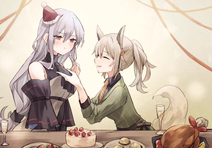 スカジとグラニ 再掲 #アークナイツ 