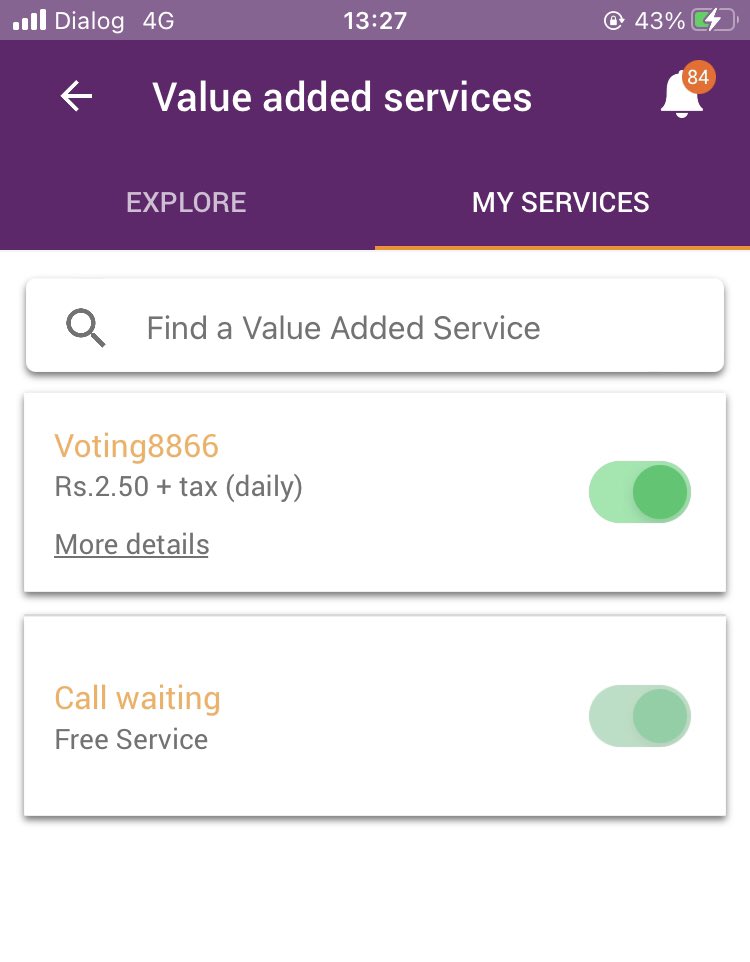 BuduMalli's tweet photo. Please explain this @dialoglk👇 I did not activate any of ur VAS or subscribe to any 3rd party services. Today I rcvd below SMS saying I hav bn charged for this service. Who owns this company #Mobios & how can they add their service to public connections w/out user permission? https://t.co/0EvXVBXB3W