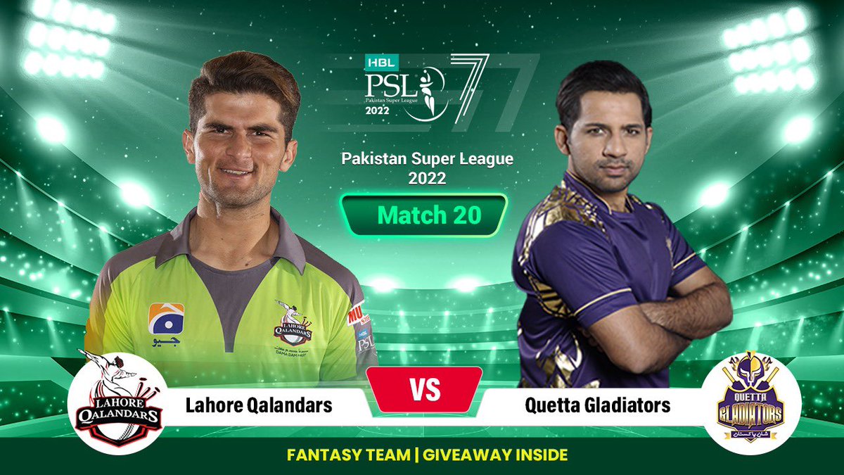 jatfantasytips's tweet photo. PSL 2022 Match 20 : Lahore Qalandars vs Quetta Gladiators Preview Video: 

https://t.co/mxLbpk7O3N
https://t.co/mxLbpk7O3N
https://t.co/mxLbpk7O3N
https://t.co/mxLbpk7O3N

Click on the above link, watch video &amp; also win Rs 1000/- Cash Giveaway 👆👆👆👆👆👆 https://t.co/z2o0JDLINH