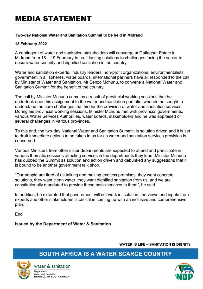 Water&SanitationRSA tweet media