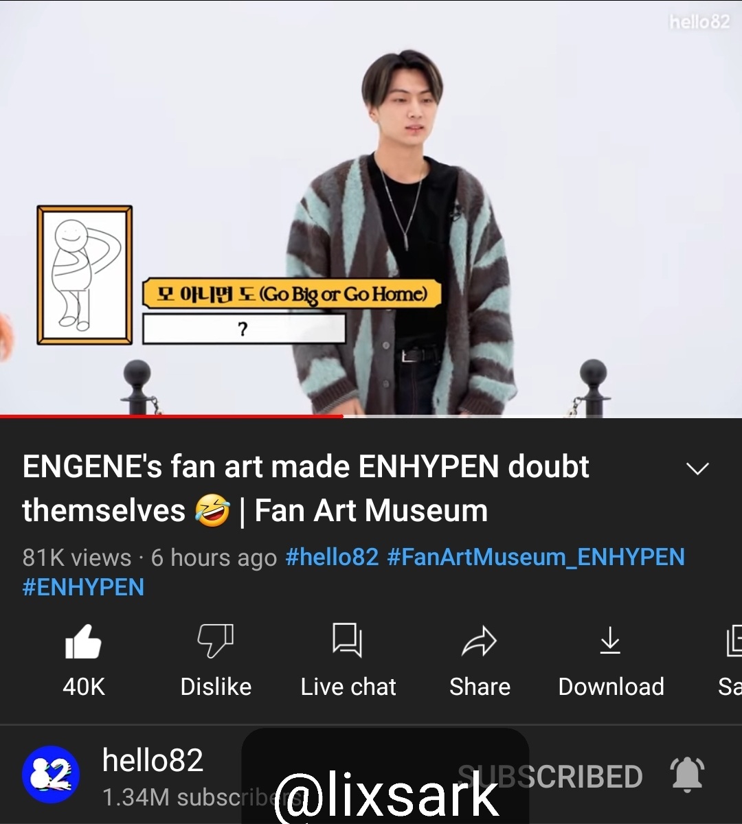 lixsark's tweet photo. @hello82official I honestly just laughed during the whole vid, y'all really know how to make good content 😁

https://t.co/wWx8QYEswi

#FanArtMuseum_ENHYPEN #ENHYPENxhello82 #ENHYPEN #hello82 https://t.co/aP6bGPbUgX