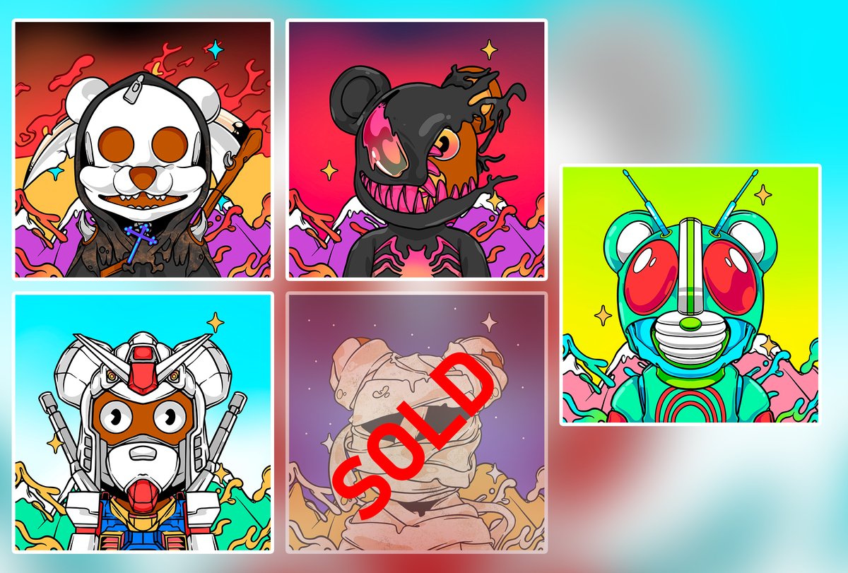 SOLD 1 Bear <a href="/EnterNFT/">enter - NFT ecosystem ✨</a> 

🎁 each purchase of 1 NFT gets 1 The Bears (randomly selected character)

enter.art/artist/adwbowo…