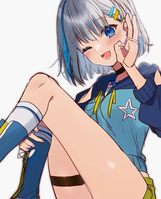 星綺ゆなちゃん(@hoshiyuna_1)描かせて頂きました!
#ほしいろパレット 