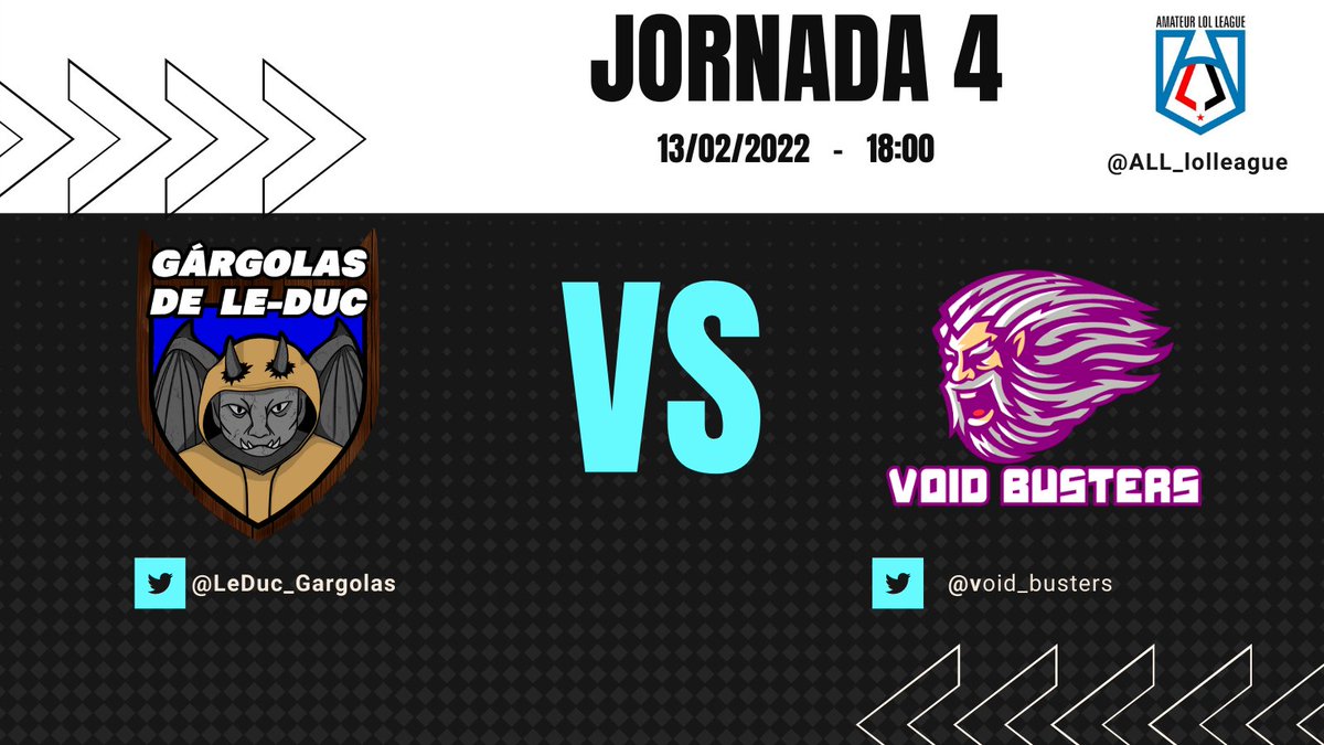 LeDuc_Gargolas's tweet photo. Día de partido!!
A por nuestra 3º victoria consecutiva!
4º jornada de @ALL_lolleague 
🆚 #void_busters https://t.co/oZNCXCBpw7