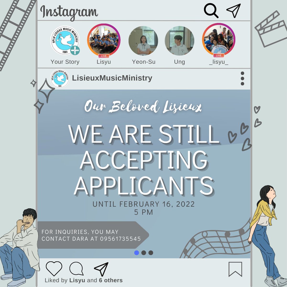 uplblisieux's tweet photo. “Everyone has unforgettable memories from a certain year of their life. They cherish those memories so much that it lasts a lifetime.” – Choi Ung

Make new memories with us! 🍂🌷❄️☀️

We are still accepting applicants until Feb 16, 2022!

#UPLBLMM 
#Lisieux 
#OurBeloveLisieux https://t.co/9TpbpNsh8O