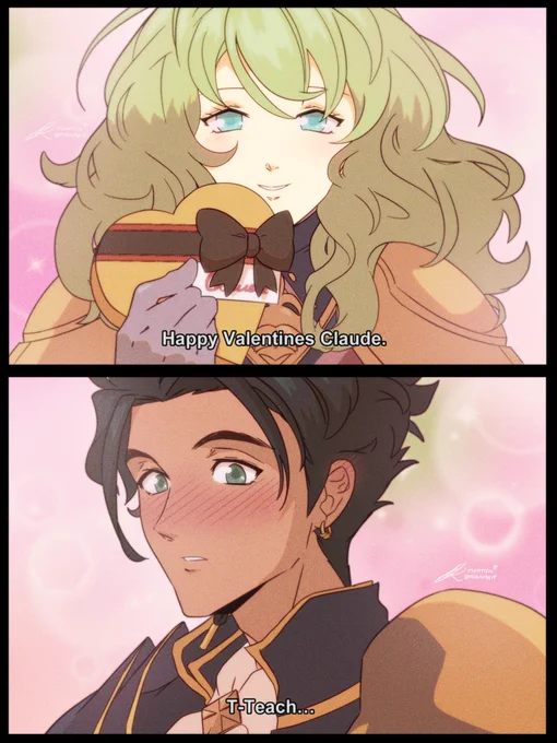Careful Claude, your feels are showing 🤭💝
Happy Valentines Day!

#FE風花雪月 #FE3H #クロレス 