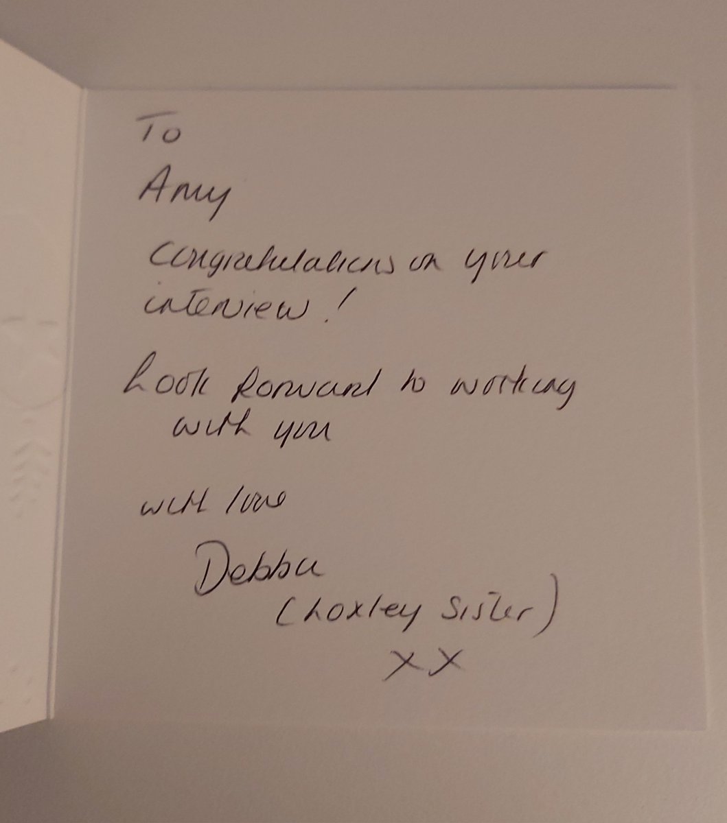 AmyOABeardsley's tweet photo. How lovely is this? 😍 Thank you so much @debbie_raffle ❤ Cannot wait to join the team and start working with you all @LoxleyWard https://t.co/3qq1l6HTF0