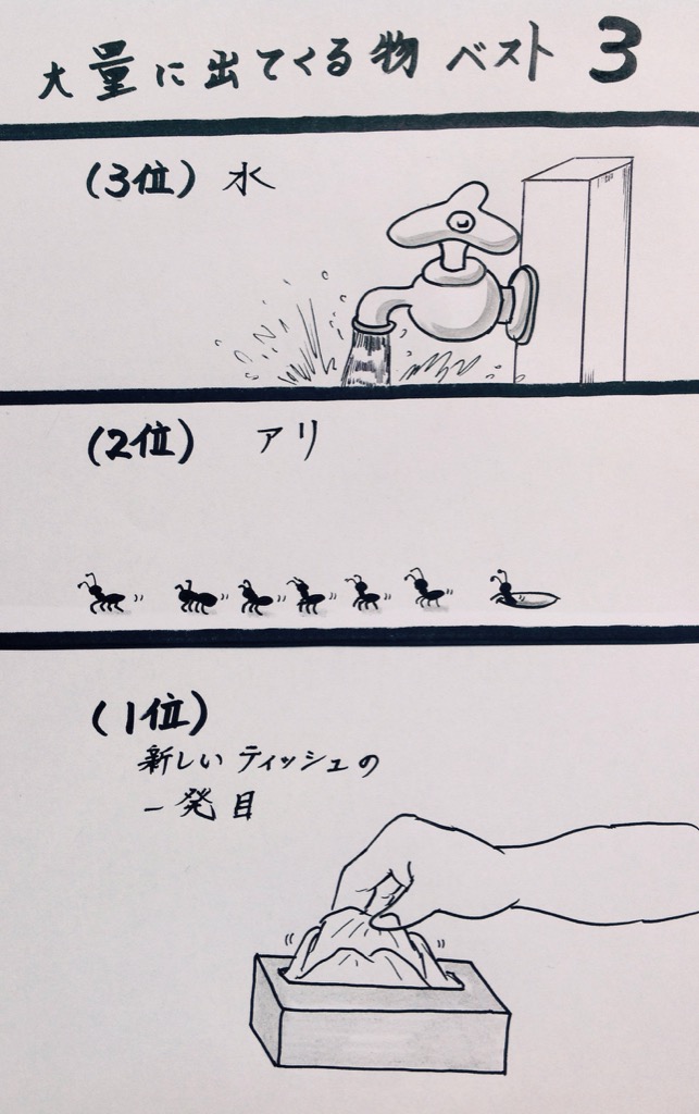 マンガ なんでもベスト3 