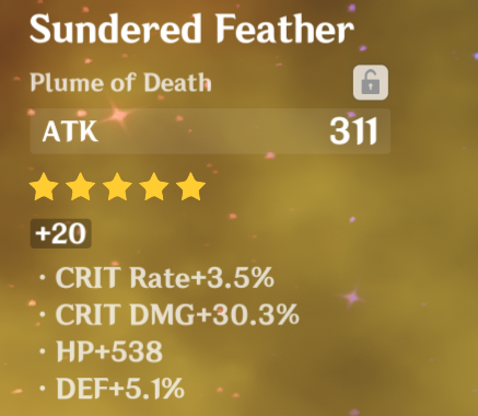 kleiluvr's tweet photo. this crit dmg substat..... Yes.. https://t.co/AMIlnCylnR