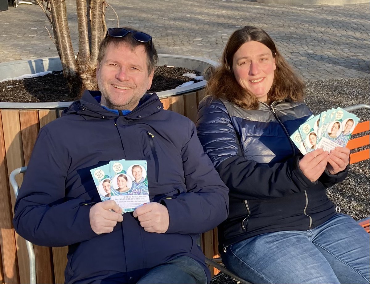 Endlich #Wahltag! Letzte Chance bis 12 Uhr, noch für #Winterthur zu was zu tun. ✅

Es geht um die nächsten vier Jahre. Also bitte gib Dir einen Ruck und geh zur Wahlurne 🗳 

Meine Empfehlung: Liste 1, zum Beispiel mit meinem Wahlbuddy Lea Jacot-#Pukelsheim 😇😎

#WintiWahl22