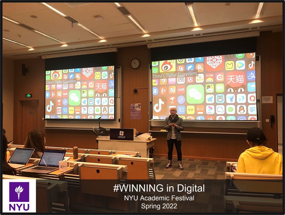 Thx to <a href="/nyuniversity/">New York University</a> for inviting me to participate in their Spring 2022 Academic Festival. I took the students, Professors and business executives through an inspiring session: #Winning in Digital - Factors for Success in the Modern World of Business. lnkd.in/gDJCqxpz