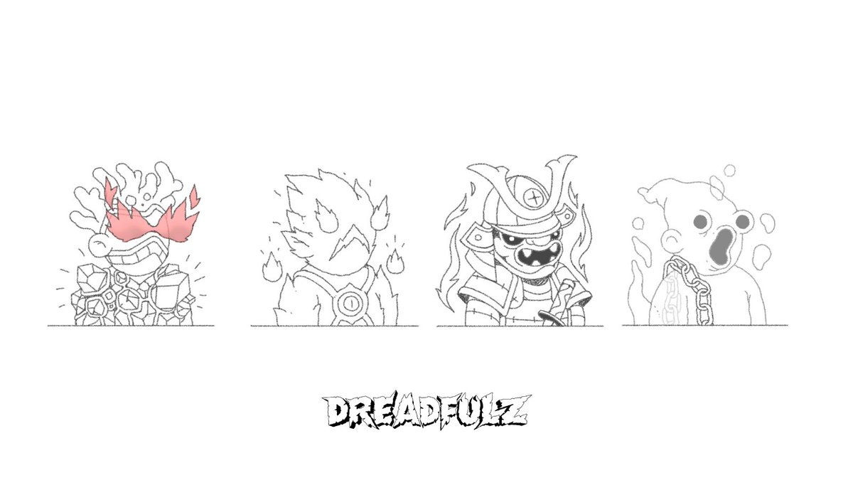 Some concepts from our Sunday sketch session 💀

Which one's your favourite?

#NFTs #NFTCommunity #NFTartist