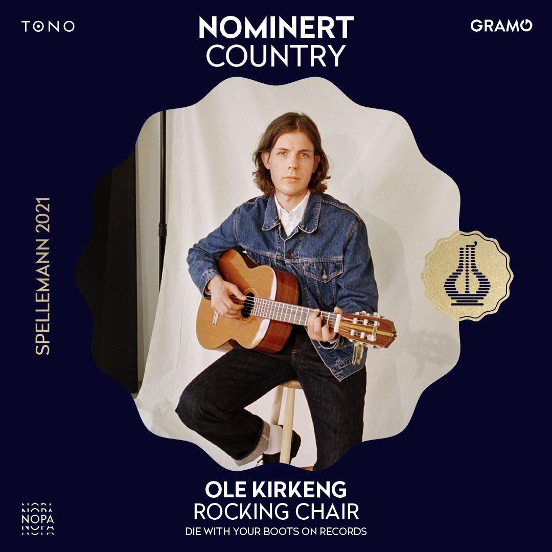What a wonderful surprise! Rocking Chair has been nominated for a Spellemann Award (Norwegian equivalent to a Grammy)! Feeling very honored and happy. Thank you to everyone who played and worked on this record!❤️