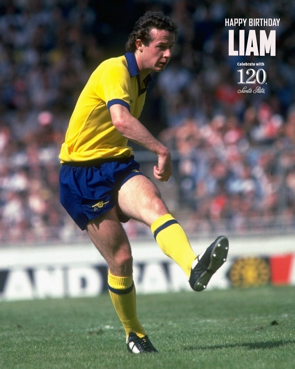 Arsenal's tweet photo. Oh, look at that… 

Liam Brady turns 6️⃣6️⃣ today!

Have a good one, Chippy 🙌 https://t.co/MgqBtxjAbs