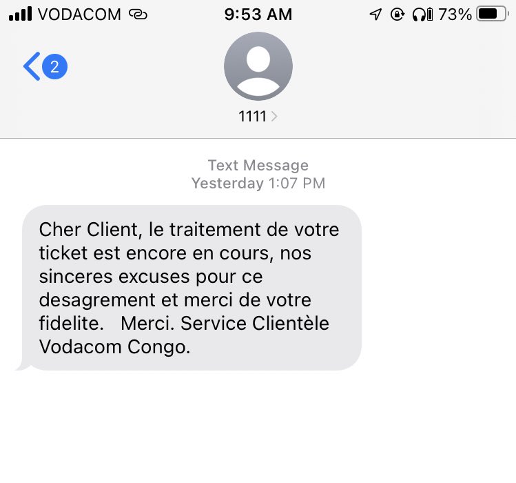 issongo_jacques's tweet photo. Après mon irruption dans le shop de @Vodacomcongo pour réclamer mes unités volées via #RAM, il rassure que le dossier sous traitement. En cas d’une suite défavorable, j’irai avec mon drap passer des nuits dans leur shop jusqu’au remboursement de mes unités
#StopRAM @OfficielArptc https://t.co/0VTR7aUCWw