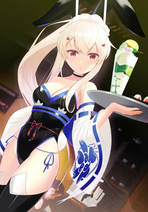 何者かによって給仕のバイトでバニーにされてしまった綾波 #アズールレーン #碧蓝航线 #バニーガール #優雅卿の野望 #綾波(アズールレーン) #綾波改(アズールレーン) #和ニー https://t.co/JXLu8iKo0f 