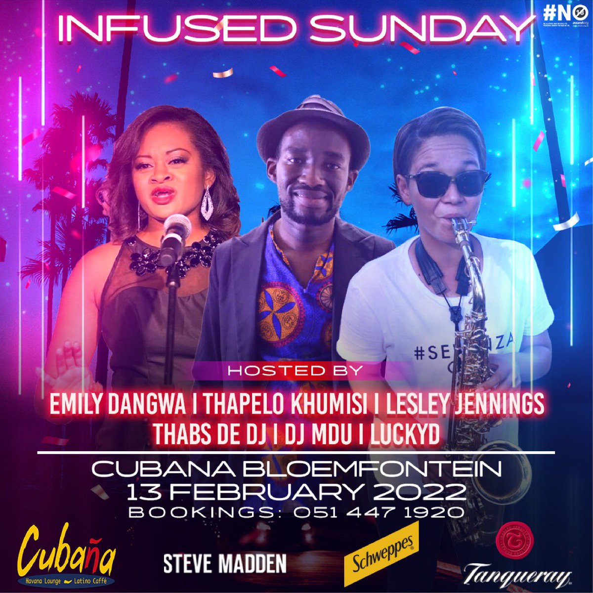GigCulture's tweet photo. Todays Valentines S P E C I A L // ✨

Have You Seen? @Cubana_BFN is gifting a R500 voucher if you buy a bottle of Tanqueray, a platter for 2 &amp; 6 mixers.

Spoil a loved one and get an extra something in return! 🥂 that’s the spirit of L O V E ❤️

Be There! https://t.co/AlNP2CjF9P