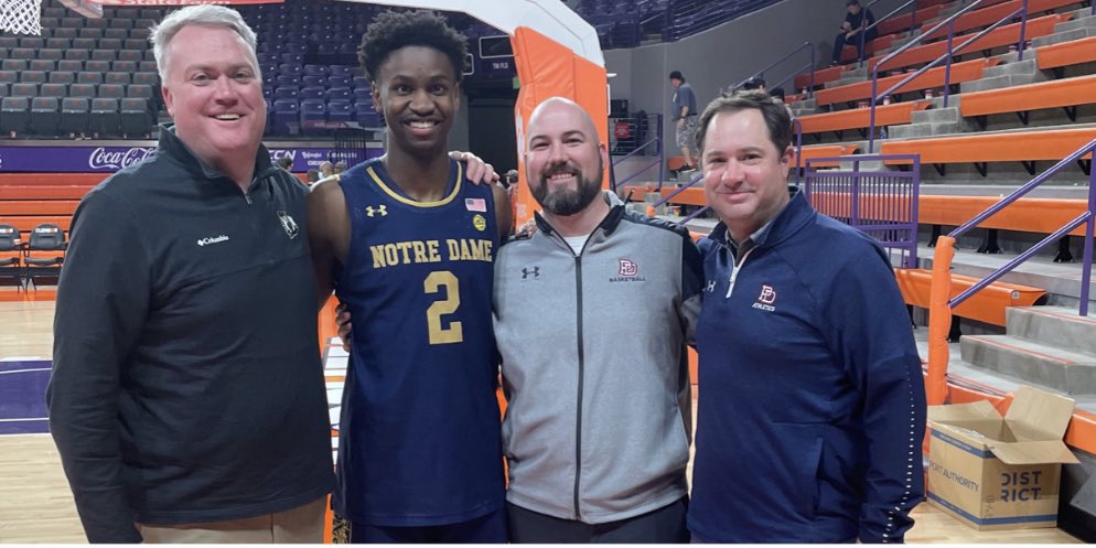 CoachMac2382's tweet photo. Great seeing @_TDub3 play down at Clemson last night. One of the best people to ever come through our #pdshoops program. So proud of you Trey! https://t.co/l48YqCMFGF