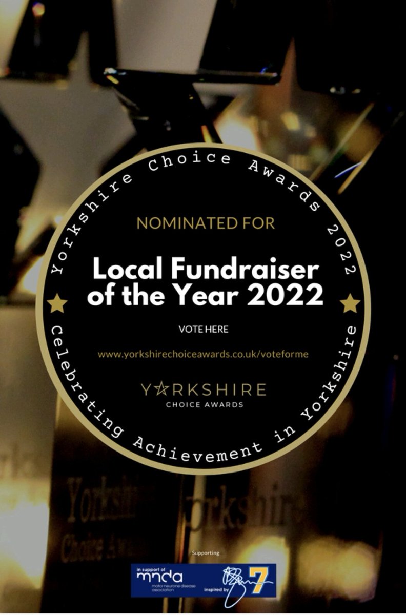 Nominated for Local Fundraiser of the Year in the <a href="/yorkshirechoice/">Yorkshire Choice Awards</a> awards 2022. Extremely humbled and proud.
 Thank you, for buying a ticket and helping contribute to the success. #Gfestuk #YCA2022 #Stgemmashospice

Please vote following the link below
yorkshirechoiceawards.co.uk/votehere