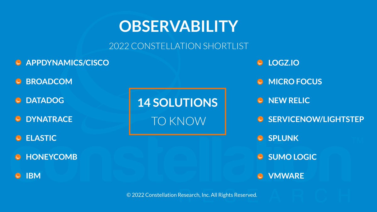 horovits's tweet photo. We've made the @constellationr ShortList for #Observability 🎉
I feel humbled having @logzio startup listed alongside such huge publicly traded veterans (and of course cool @honeycombio :-) ), selected out of over 50 candidates. 💪
Go #logzio team! 🚀
https://t.co/6ujQzjXtpV https://t.co/fP51IKfgu9