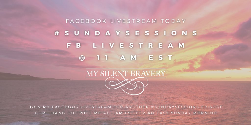 #SUNDAYSESSIONS TODAY!
NOW STREAMING ON FACEBOOK ONLY at Facebook.com/mysilentbravery 🥳

Join my Livestream for another #SundaySessions episode. Come hang out with me at 11:00 AM EST for an easy Sunday morning. 

#livestream #acoustic #sundayvibes