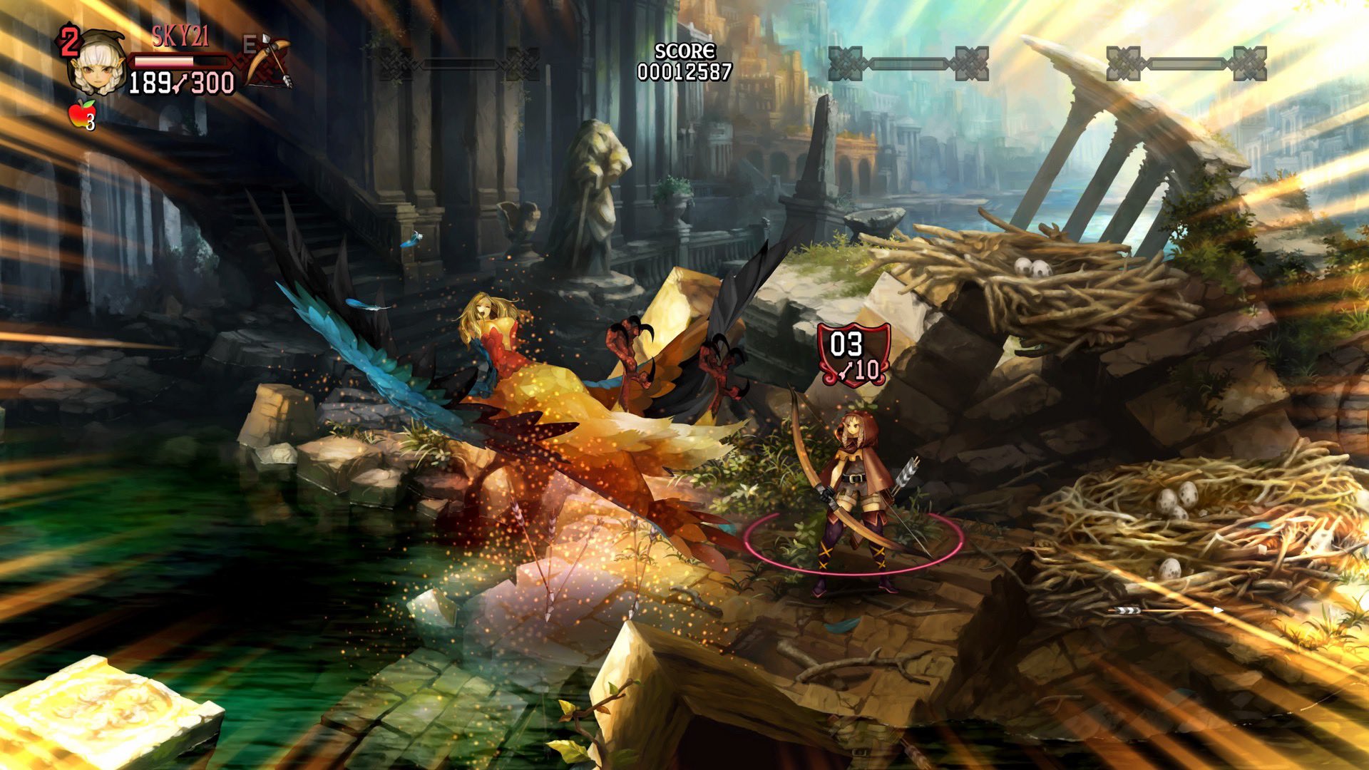 スカイ あおぞらgames コツコツやってたドラゴンズクラウン プロ ナイトのレベル13まで来ました そろそろ違う キャラも使ってみたいｳｽﾞ W ｳｽﾞ ということで エルフ使ってみました 遠距離攻撃は面白い 誰が強いのかは不明w