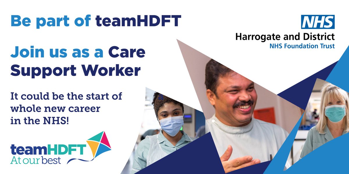 Join Harrogate and District NHS Foundation Trust (@hdft_careers) on Twitter photo Join us for our Care Support Worker Recruitment Open Day this Mon 14 Feb at Pavilions of Harrogate. Find out about the range of roles on offer at <a href="/HarrogateNHSFT/">Harrogate NHS FT</a> and the support you’ll receive through our training programme. More info: bit.ly/3JijzO7 Join us for our Care Support Worker Recruitment Open Day this Mon 14 Feb at Pavilions of Harrogate. Find out about the range of roles on offer at <a href="/HarrogateNHSFT/">Harrogate NHS FT</a> and the support you’ll receive through our training programme. More info: bit.ly/3JijzO7