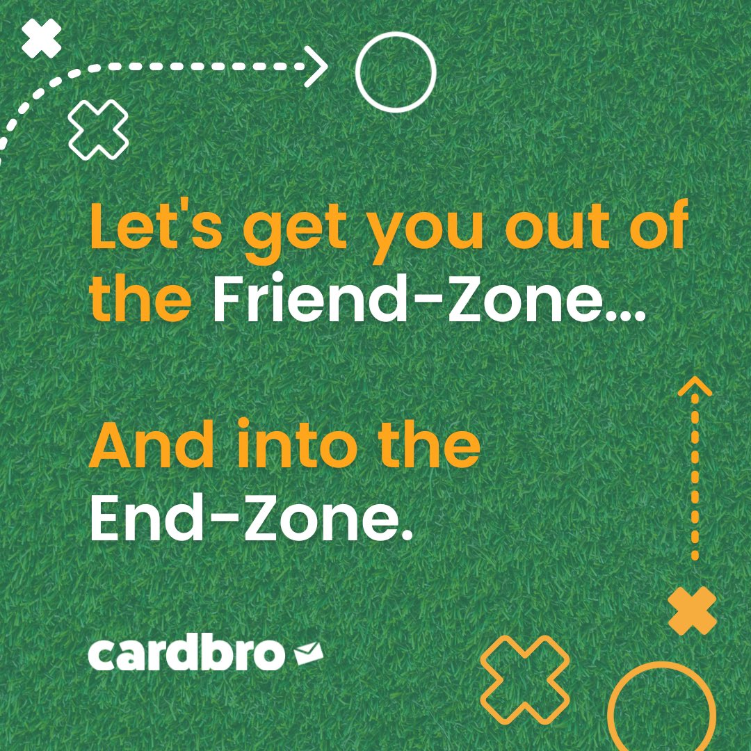 Let's get you out of the Friend Zone and into the End Zone this Valentine's Day. CardBro™ will hook you up with the winning card to dazzle that special someone. #FriendZone #EndZone #CardBro #YourThoughtfulPartners

#ValentinesDay #ShareTheLove #SuperBowl #SuperBowlLVI