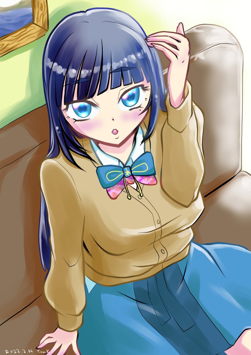 毎年バレンタインも落ち着いてる葵が今年はどこかおかしい
#葵の絵
#バレンタイン 
#同級生富士葵
#幼馴染富士葵 