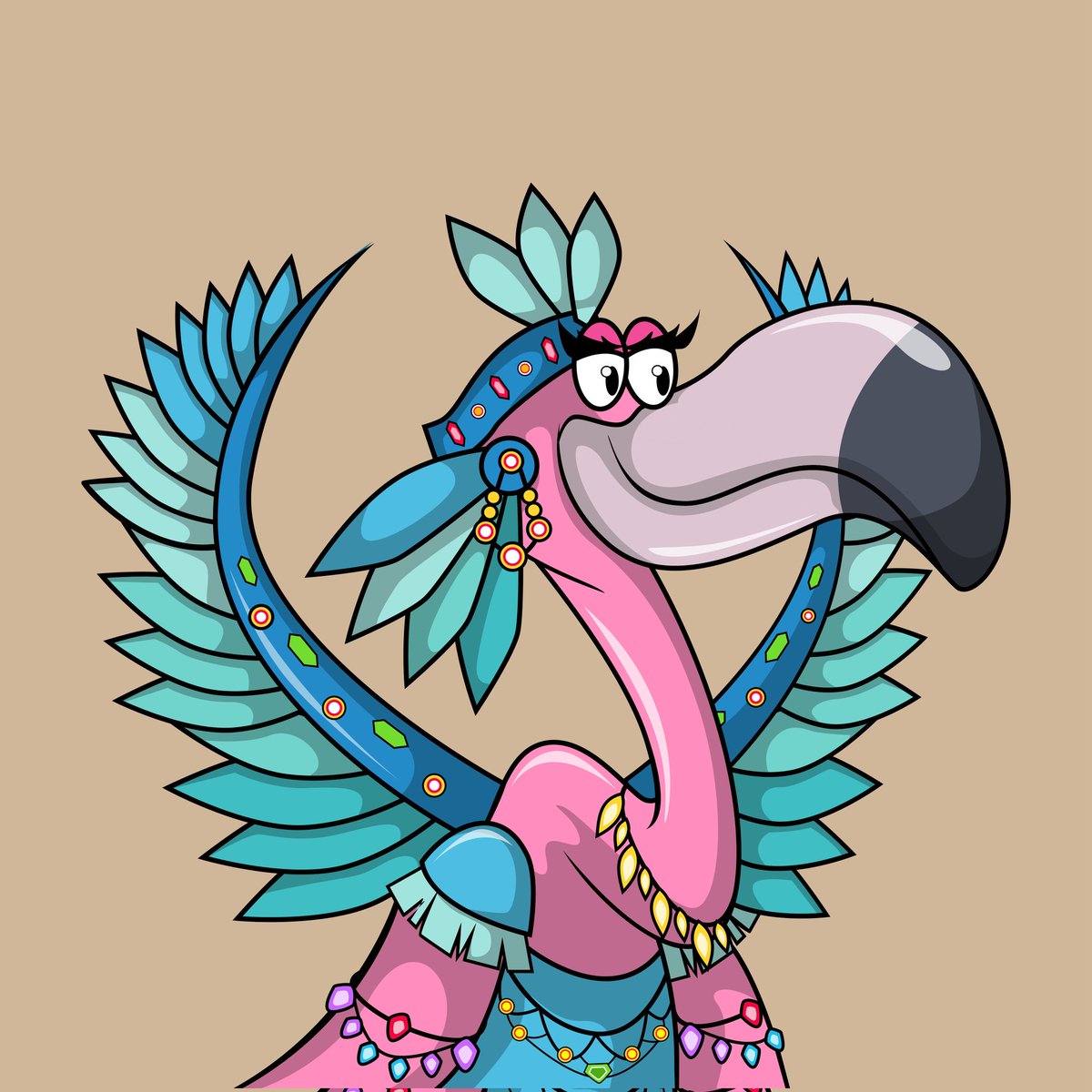 TroySamuelLogan's tweet photo. 1 to 4 of 22 from the DRESSTOFETE Flamingo collection, celebrating carnival/carnaval in 2022.

#ethChat #NFT #eth https://t.co/ZfFOSPsM43