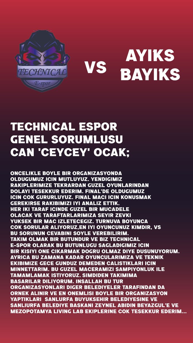 Technical E-Spor tweet media