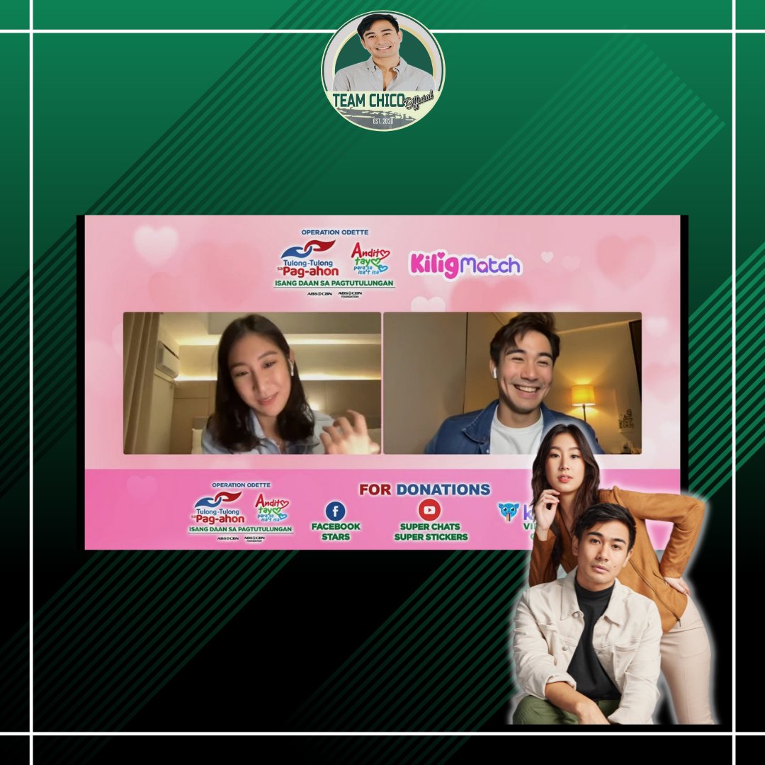 TeamChicoOfc_'s tweet photo. Thank you for watching, Kilig Match tonight. 

And also we trend kanina sa ating Twitter Party! Thank you solid Chico, Amanda and Chimanda 💚♥️💛 
 
#ChicoAlicaya  || @iamchicoa 💚 https://t.co/VDBkMXgglM